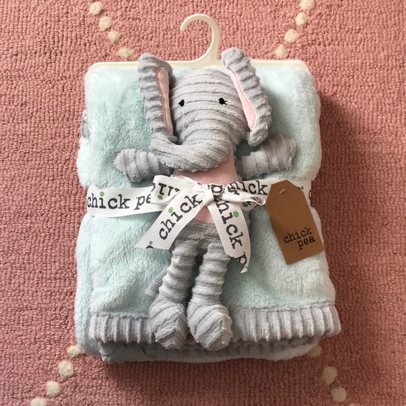 chick pea baby blanket elephant